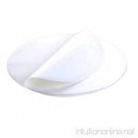 50 PCS Baking/Roasted Paper Barbecue Paper Circular Parchment 20X30 CM White - B01KA431UG